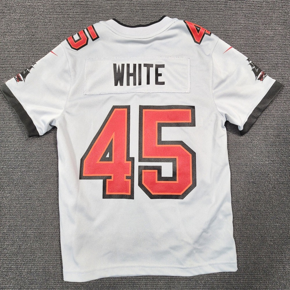 Nike Tampa Bay Buccaneers #45 Devin White‎ Jersey Youth Small Gray NFL On Field - Picture 6 of 10
